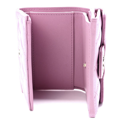 Chanel Lambskin Quilted Double Flap Wallet Light Pink 6 of 14