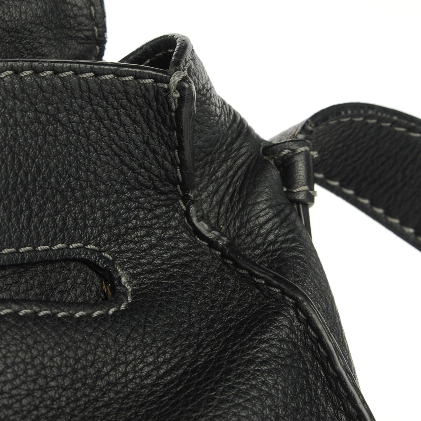 Calfskin Medium Marcie Round Crossbody Bag Black