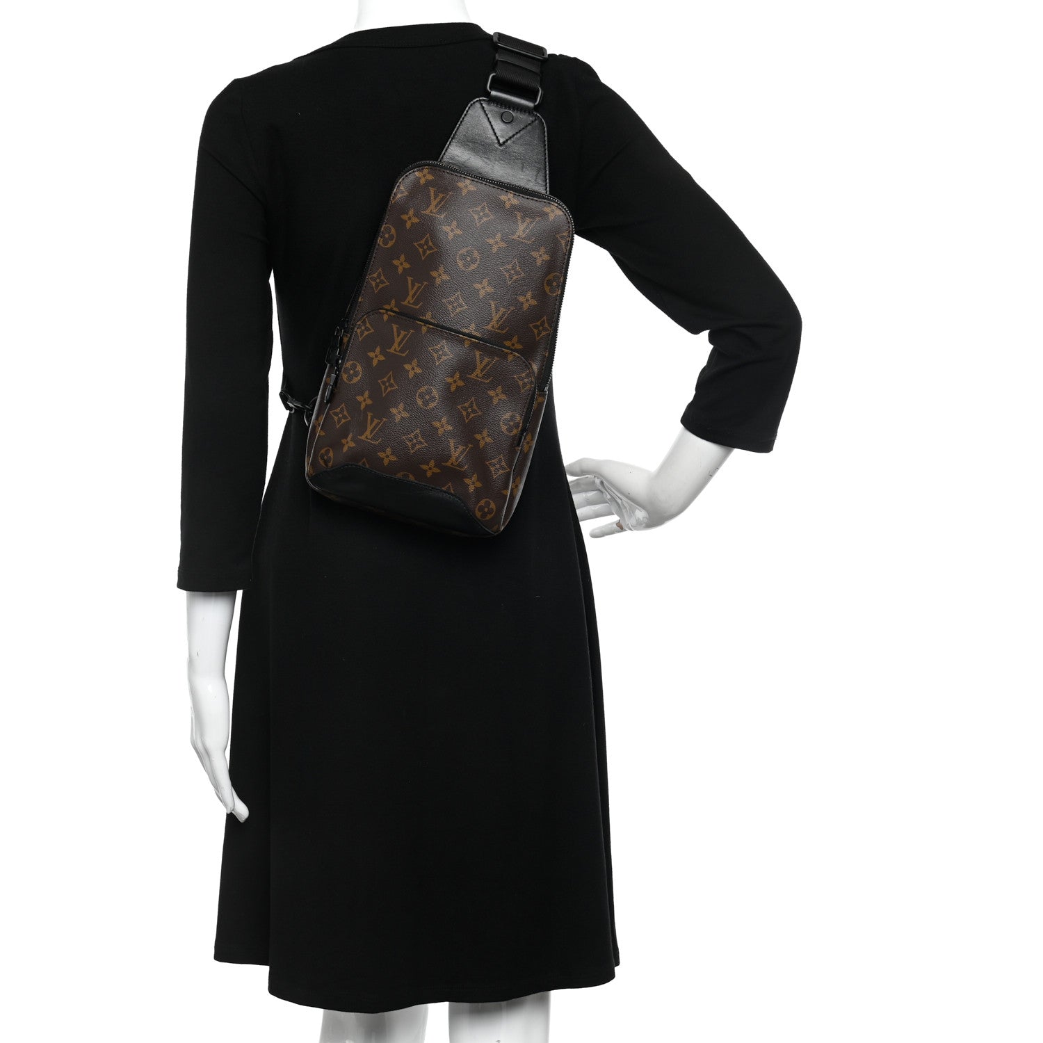 Louis Vuitton Monogram Macassar Avenue Sling Bag 2 of 10