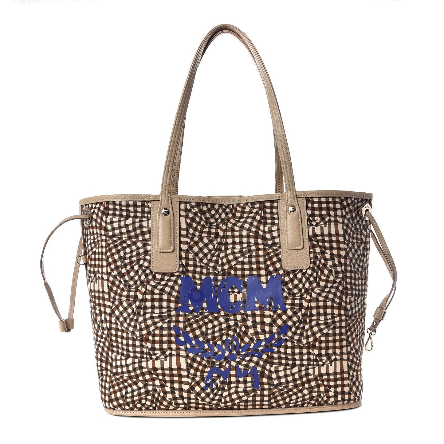 Visetos Medium Liz Reversible Shopper Tote Beige