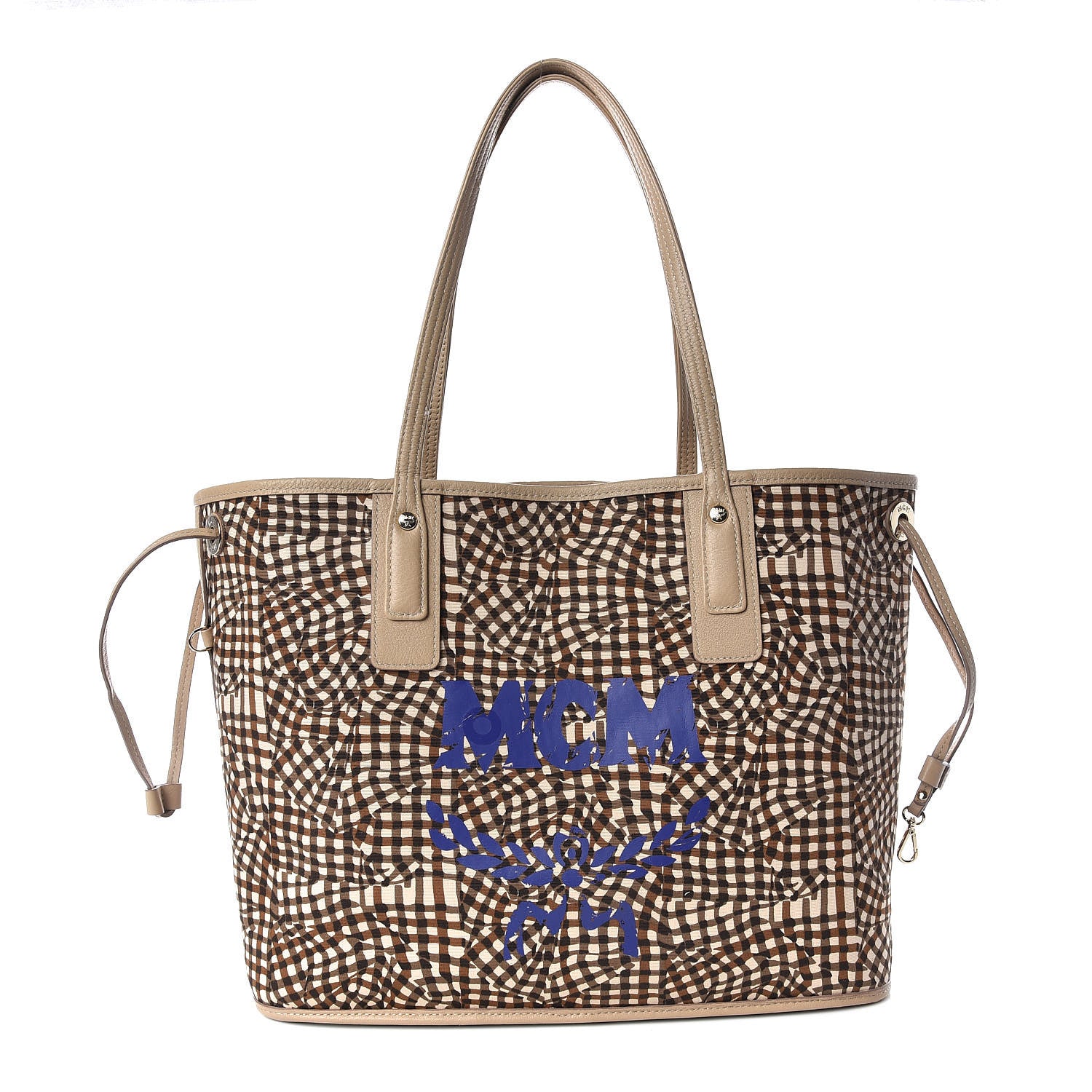 MCM Visetos Medium Liz Reversible Shopper Tote Beige 5 of 20