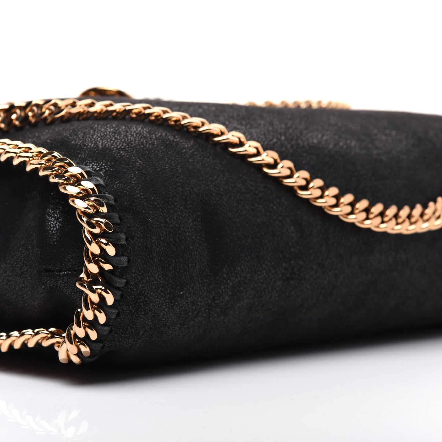 Shaggy Deer Falabella Fold Over Tote Black