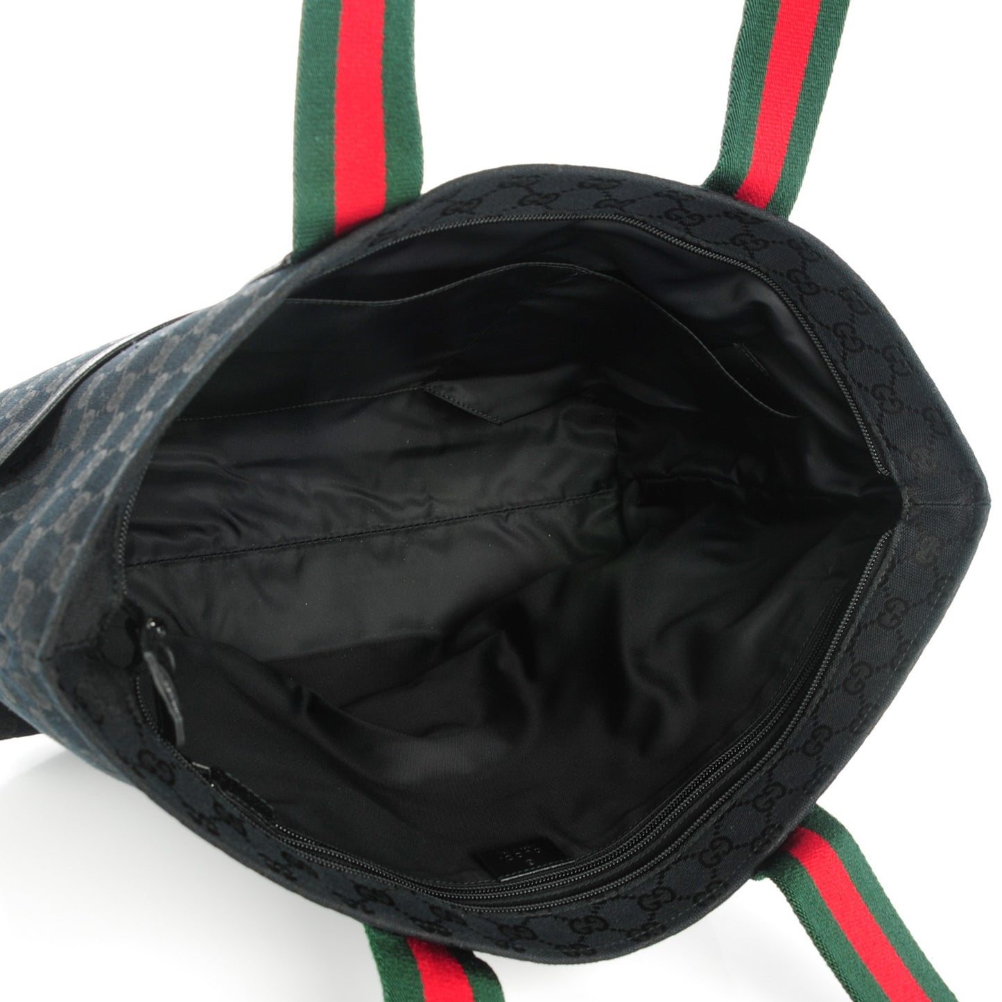 Monogram Web Large Diaper Tote Black
