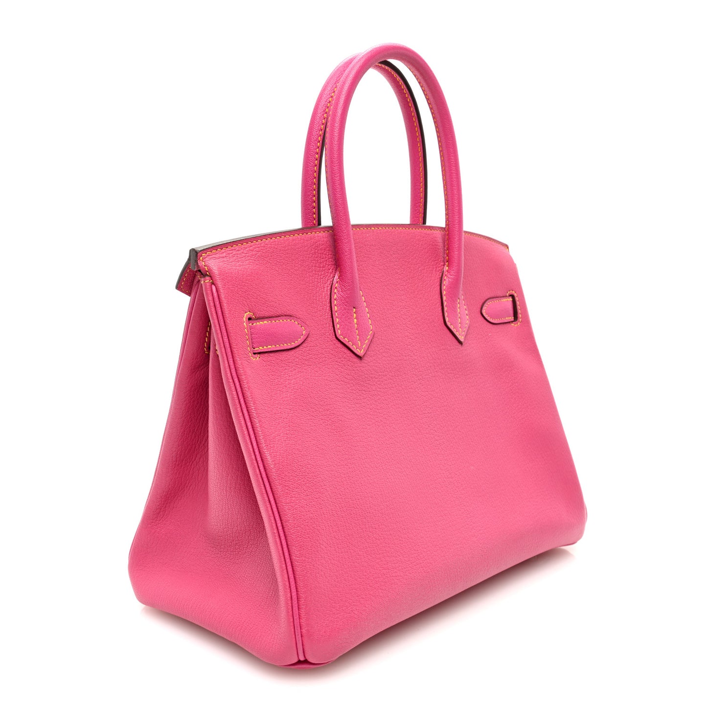 Chevre Mysore Horseshoe Birkin 30 Rose Shocking Rose Confetti