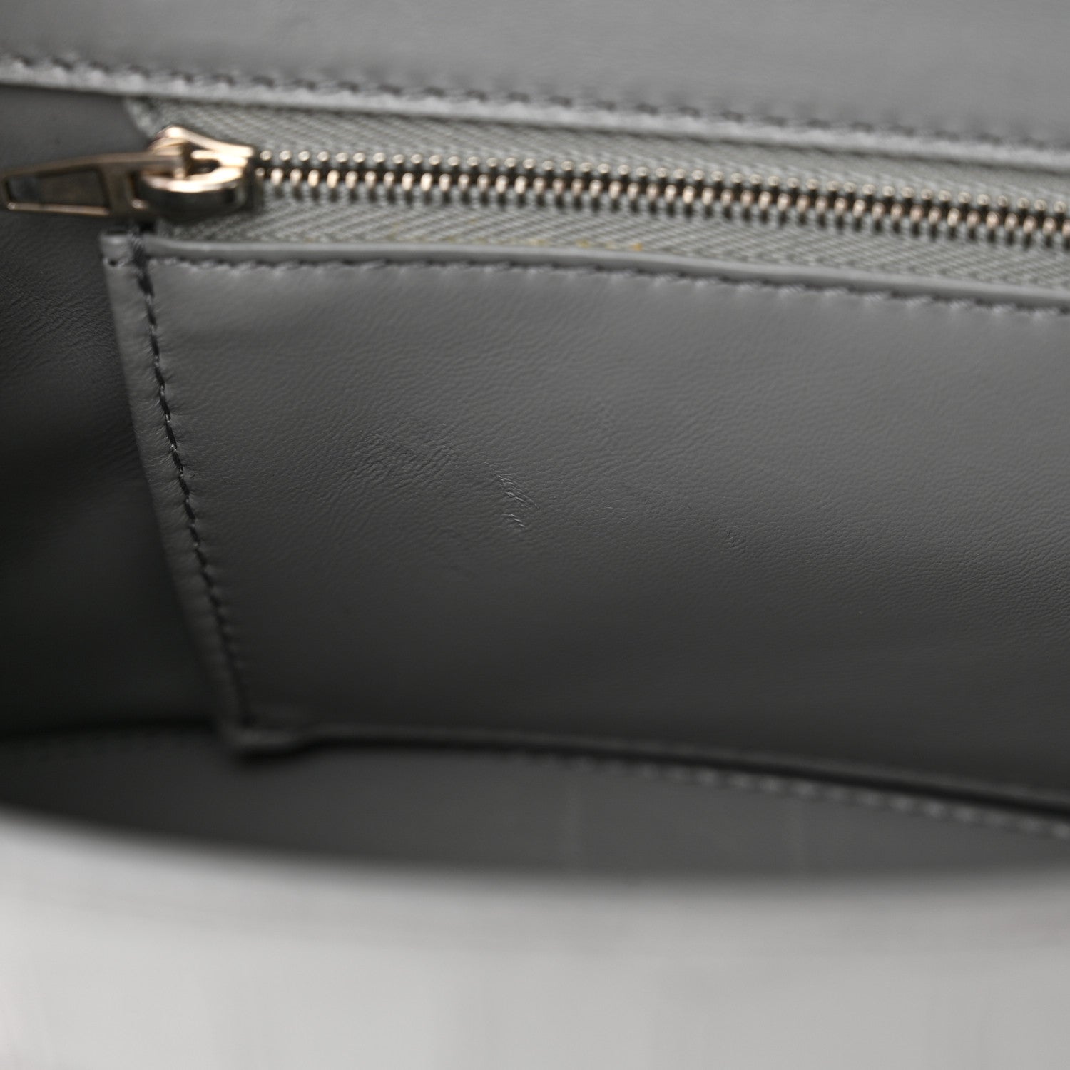 Balenciaga Shiny Calfskin Crocodile Embossed Small Hourglass Top Handle Bag Steel Grey 12 of 16