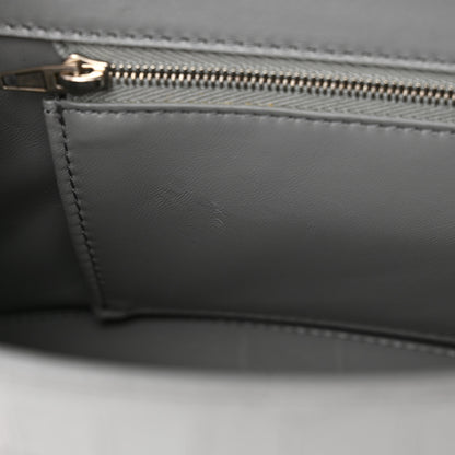 Balenciaga Shiny Calfskin Crocodile Embossed Small Hourglass Top Handle Bag Steel Grey 12 of 16