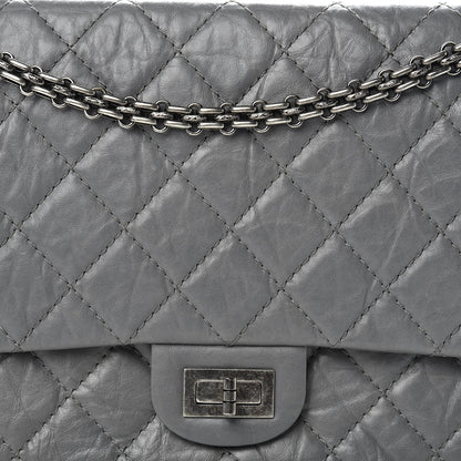 Chanel Aged Calfskin Quilted 2.55 Reissue 226 Flap Grey 9 of 17