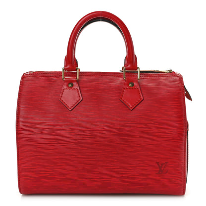 Louis Vuitton Epi Speedy 25 Castillan Red 1 of 10