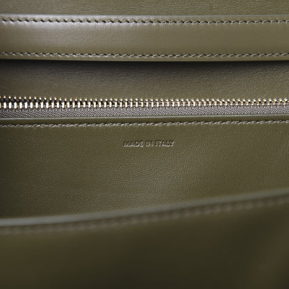 Celine Box Calfskin Medium Classic Box Flap Bag Army Green 7 of 9