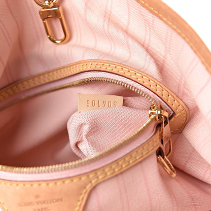 Louis Vuitton Damier Azur Delightful PM Rose Ballerine 8 of 13