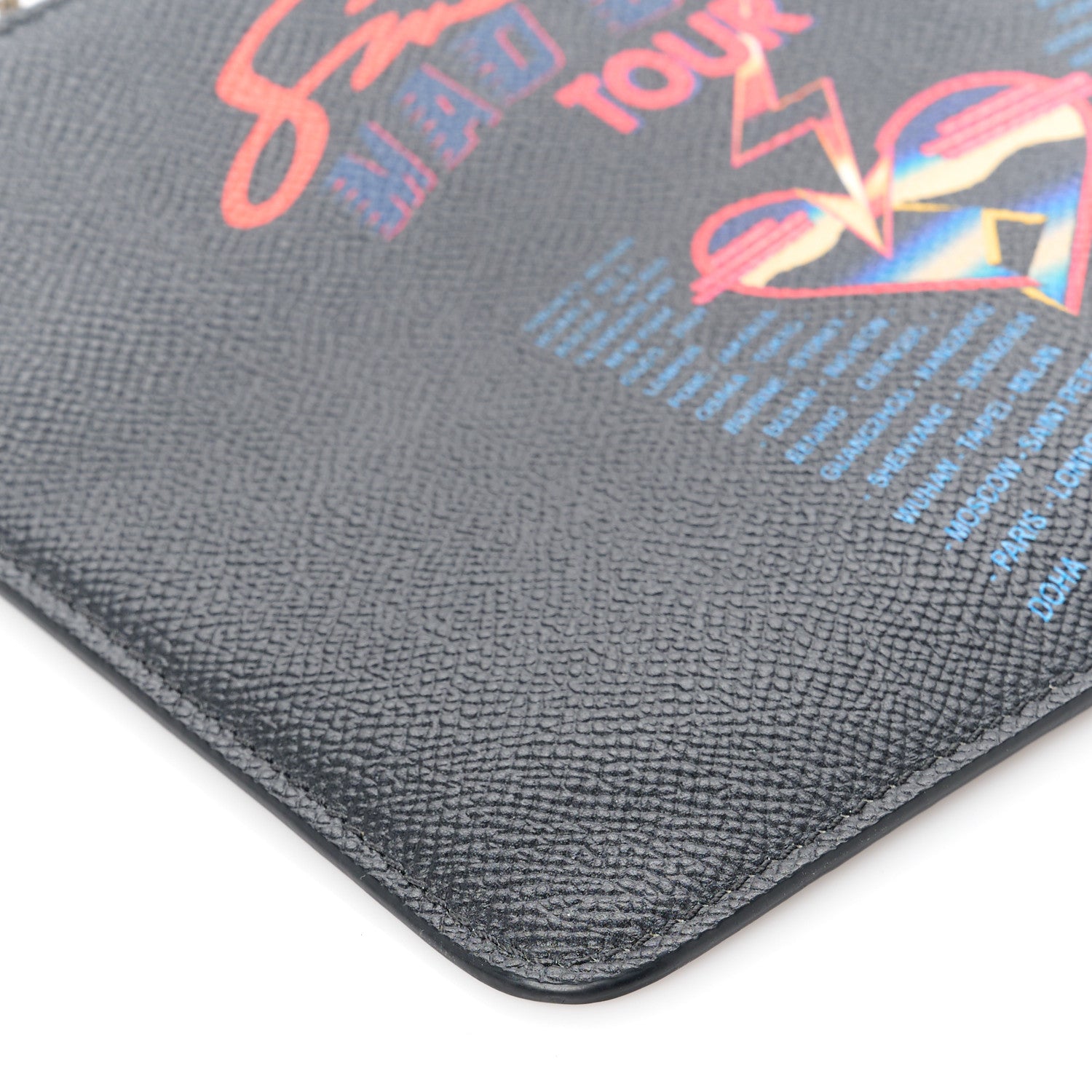 Givenchy Textured Coated Canvas Mad Love Tour Small Pouch Black 9 of 10