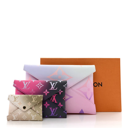 Louis Vuitton Monogram Giant Spring in the City Kirigami Pochette Set Sunrise Pastel Midnight Fuchsia Sunset Kaki 12 of 12