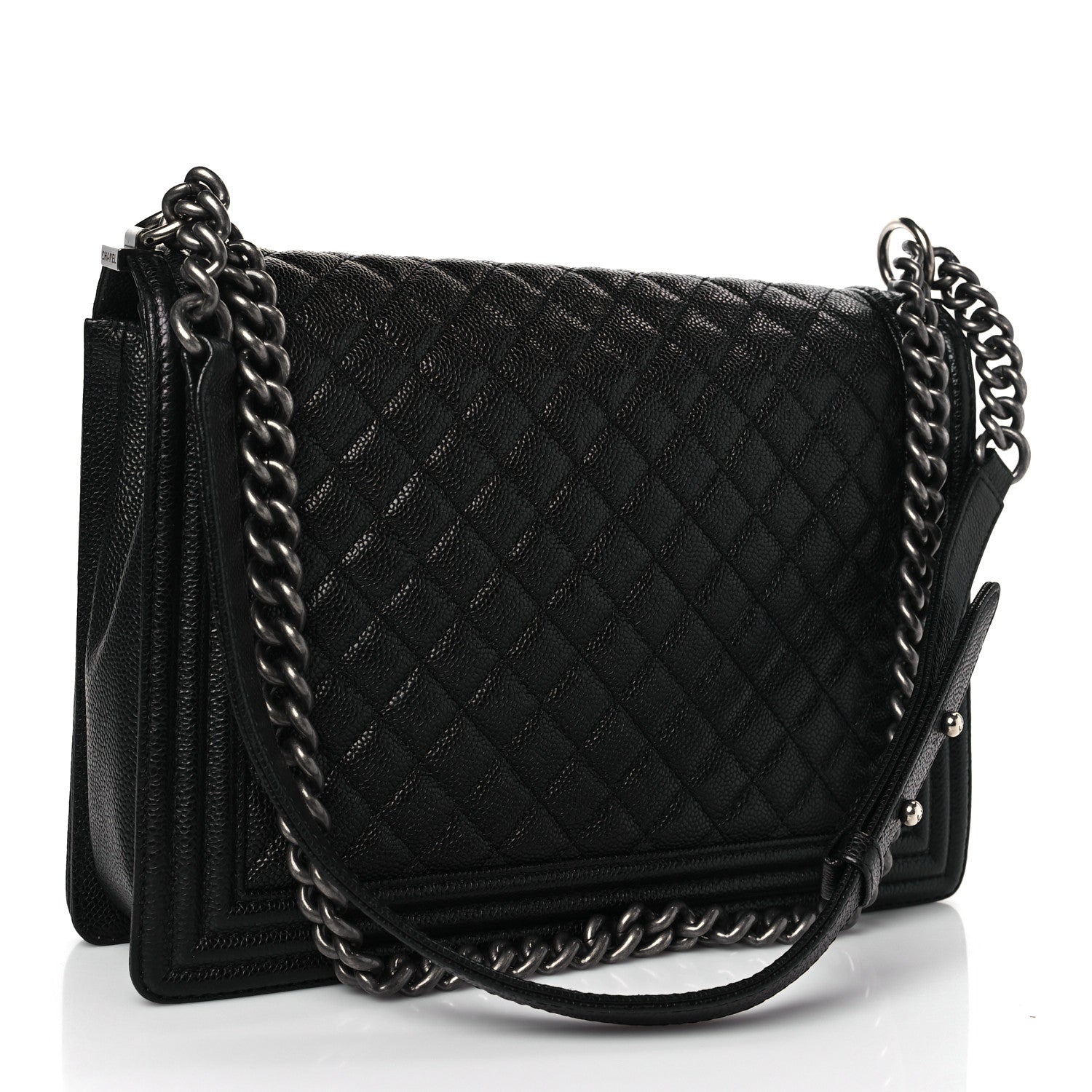 Chanel Caviar Quilted Large Boy Flap Black 3 of 9