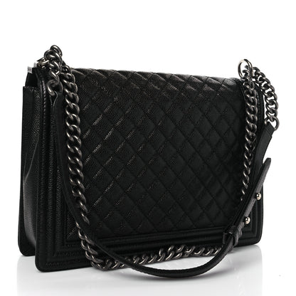 Chanel Caviar Quilted Large Boy Flap Black 3 of 9