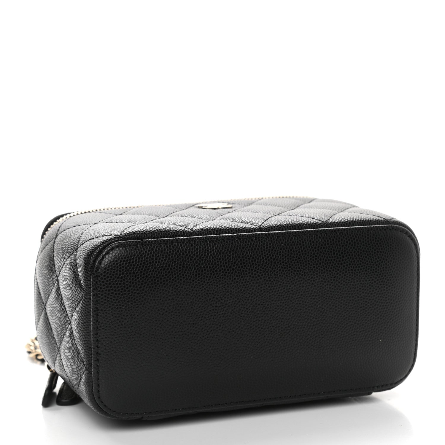 Chanel Caviar Quilted Small Vanity Case With Chain Black 4 of 9
