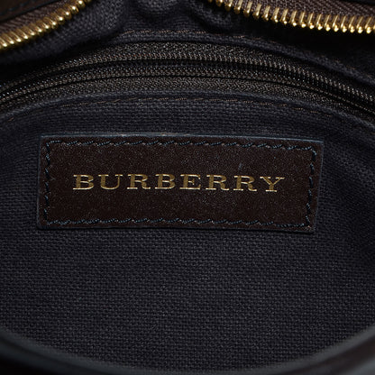 Burberry Haymarket Check Small Brooklyn Hobo Brown 9 of 11