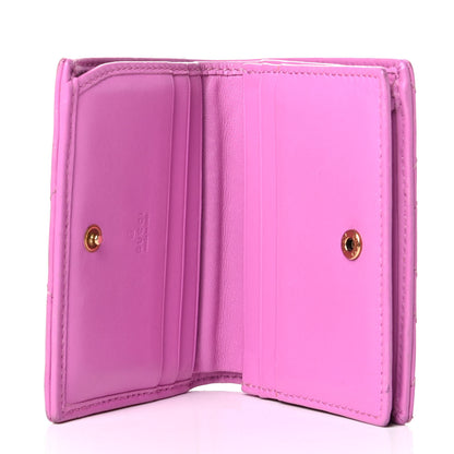 Gucci Calfskin Matelasse GG Marmont Card Case Candy Mousse 4 of 6