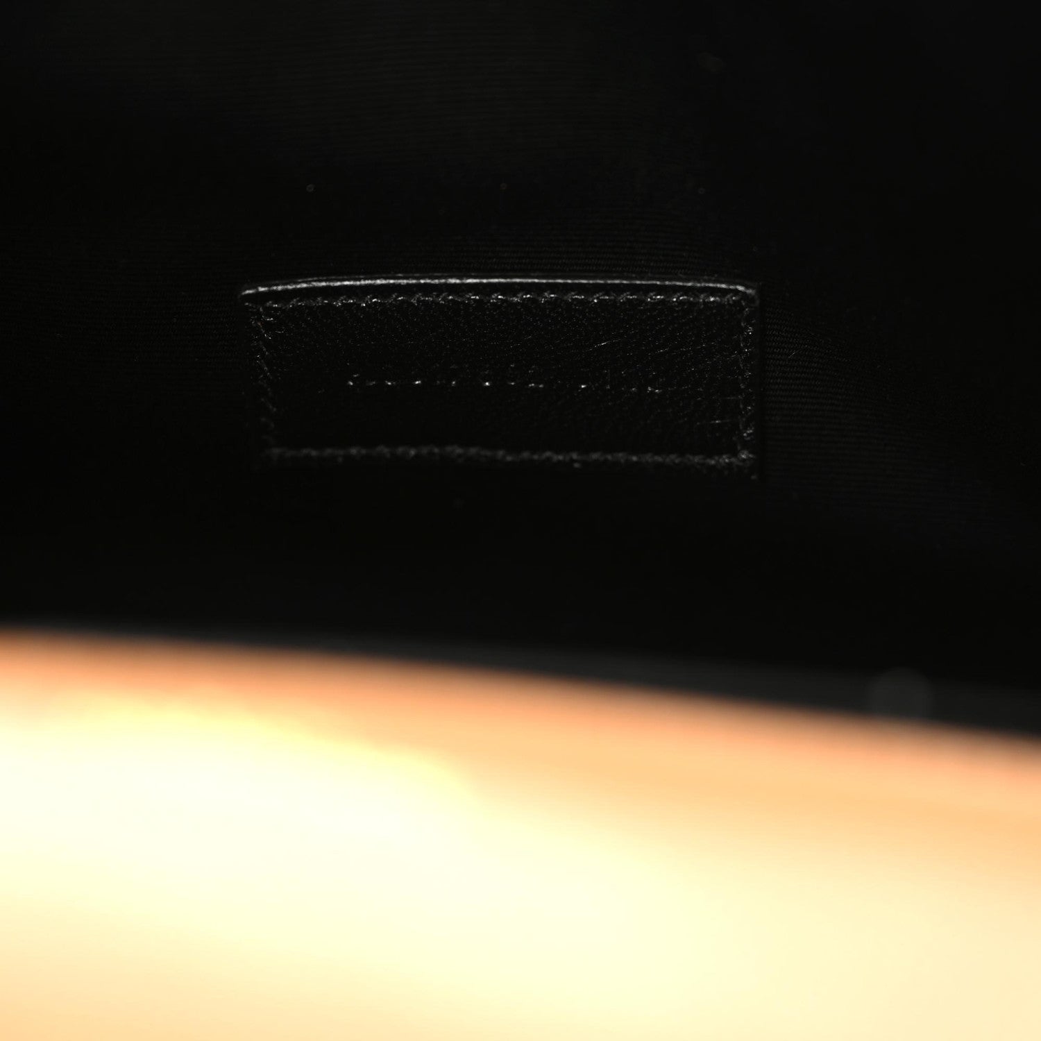 Saint Laurent Grain De Poudre Matelasse Chevron Monogram Cassandre Flap Pouch Natural Dark 6 of 8