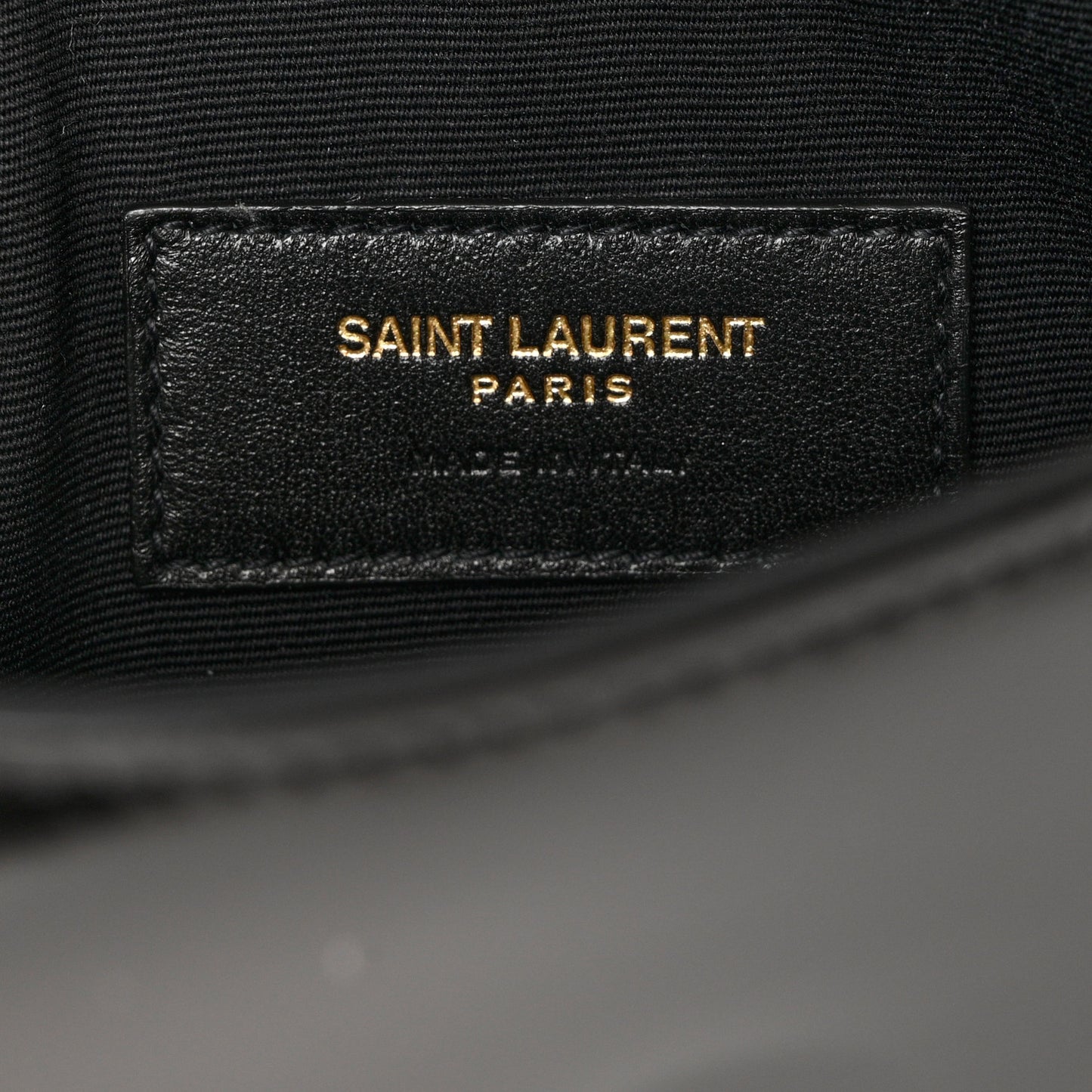 Smooth Shiny Calfskin Monogram Uptown Pouch Black