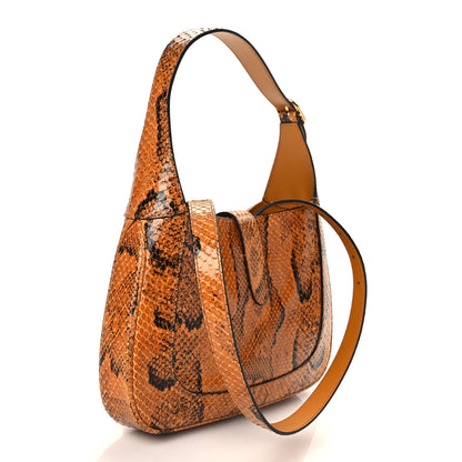 Gucci Python Small Jackie 1961 Hobo Sun Oil 3 of 11