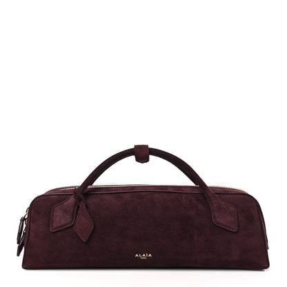 Alaia Suede Goatskin Teckel Clutch Rouge Grenat 1 of 10