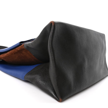 Celine Calfskin Suede All Soft Shoulder Bag Indigo 8 of 9