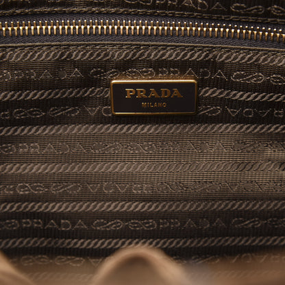 Prada Suede Scamosciato Logo Tote Sigaro 6 of 13