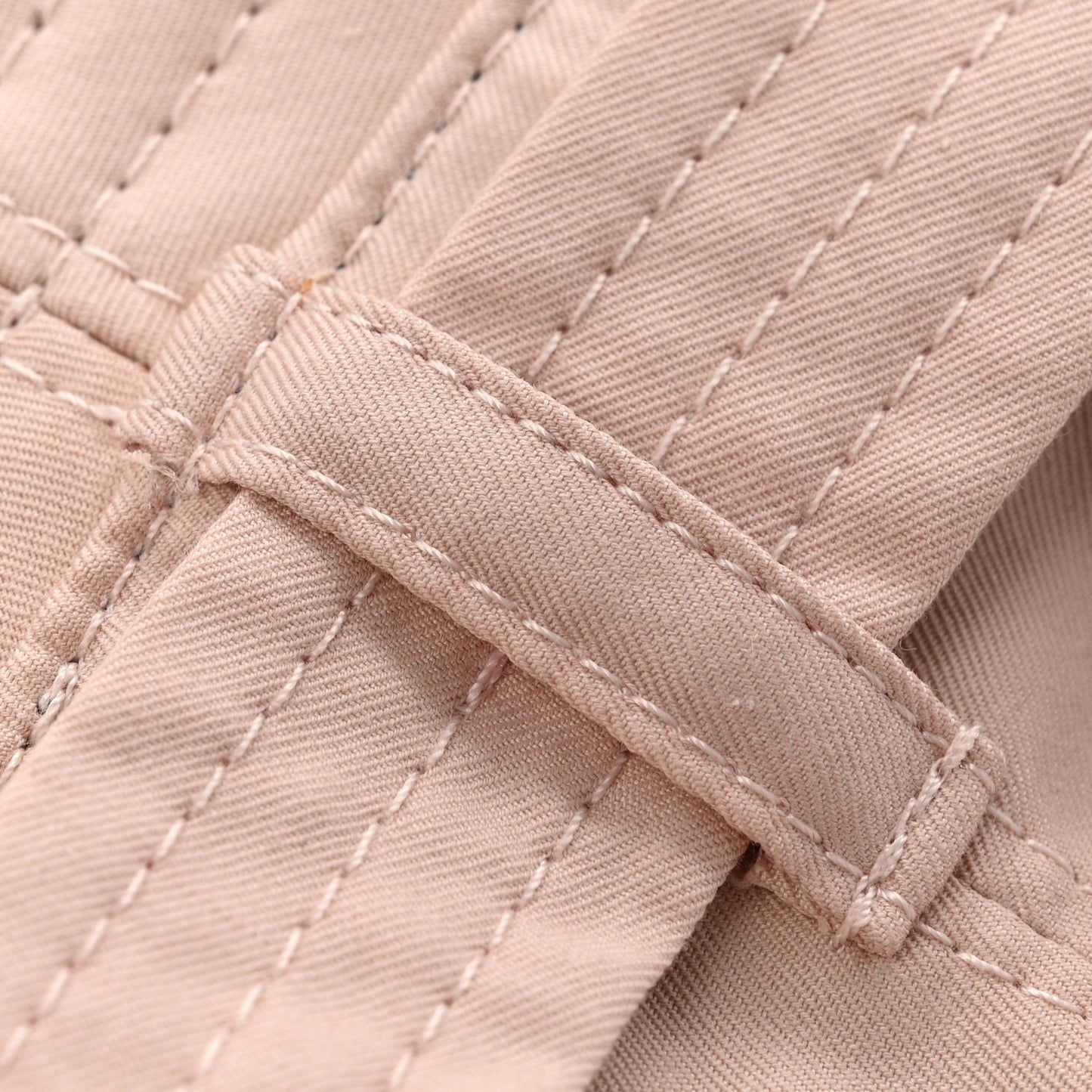 Cotton Gabardine Burberry Check Belted Heritage Bucket Hat M Sugar Pink