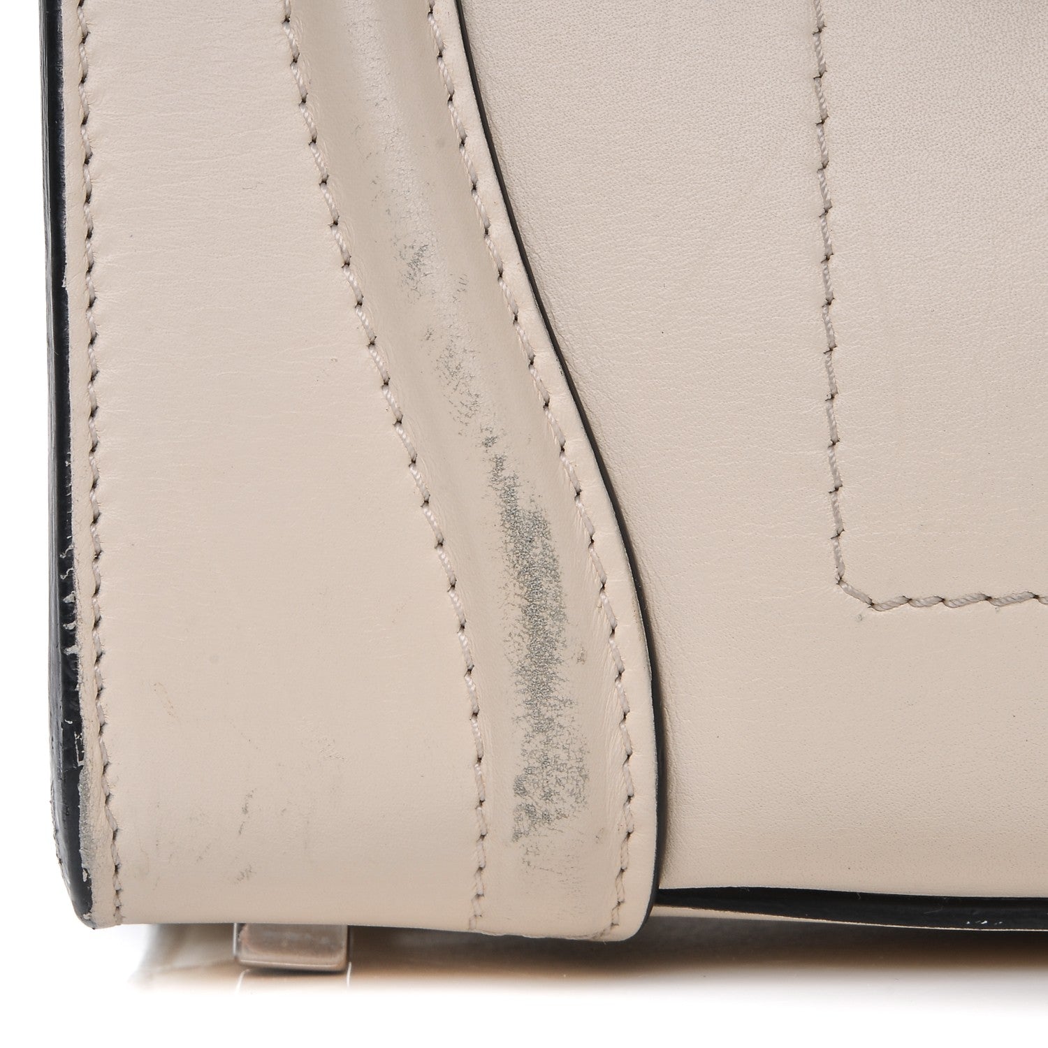 Celine Smooth Calfskin Mini Luggage Ivory 10 of 17