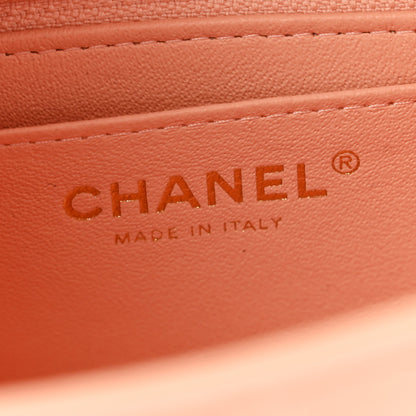 Chanel Lambskin Quilted Mini Rectangular Flap Light Pink 6 of 13