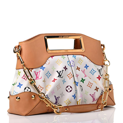 Louis Vuitton Monogram Multicolor Judy MM White 3 of 10