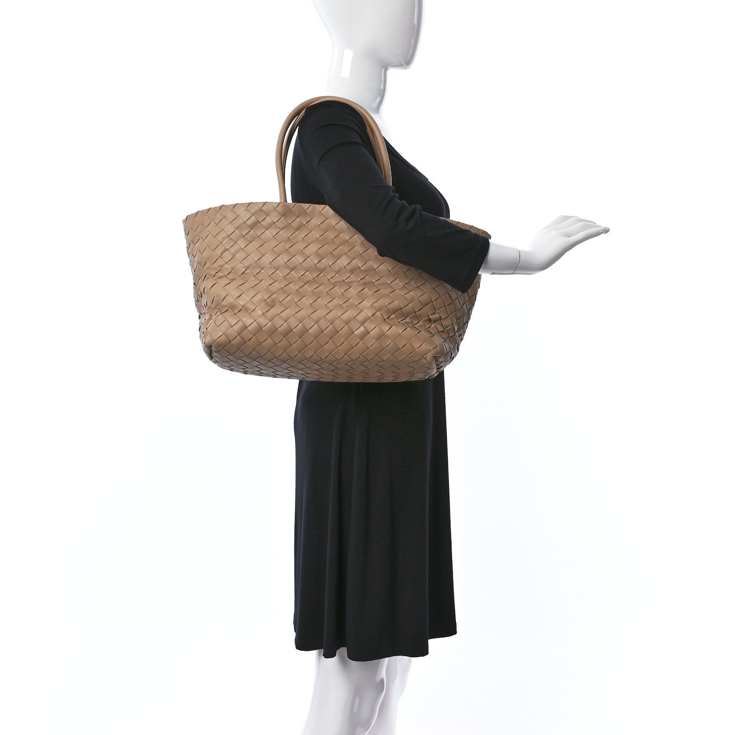 Bottega Veneta Nappa Intrecciato Tote Bag Almond 2 of 8