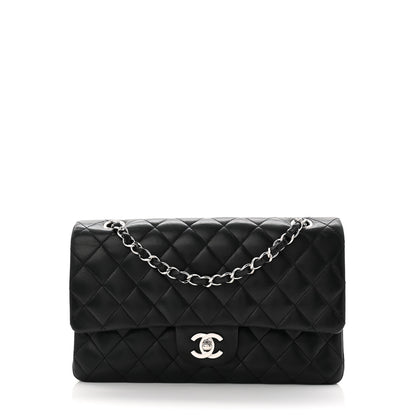 Chanel Lambskin Quilted Medium Double Flap Black 1 of 11