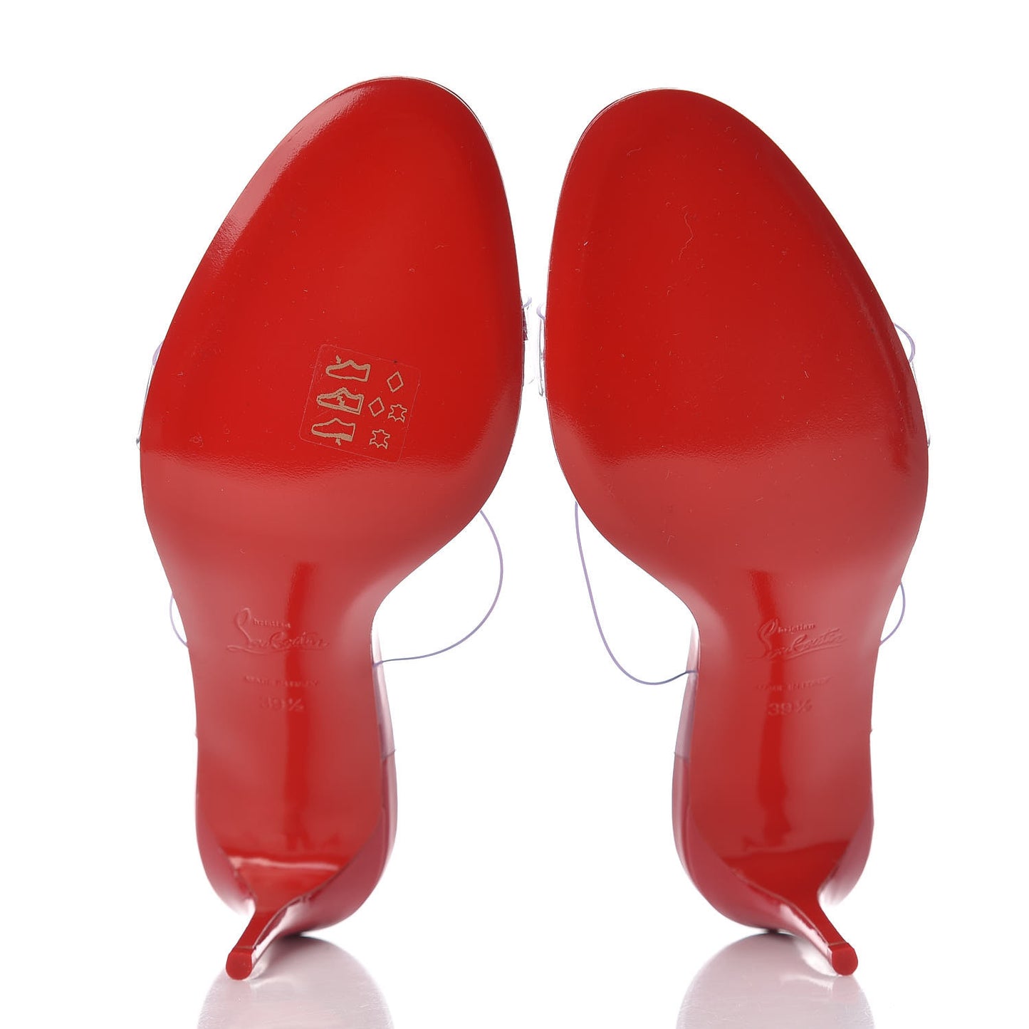 Patent PVC Just Nothing 85 Slide Sandals 39.5 Loubi