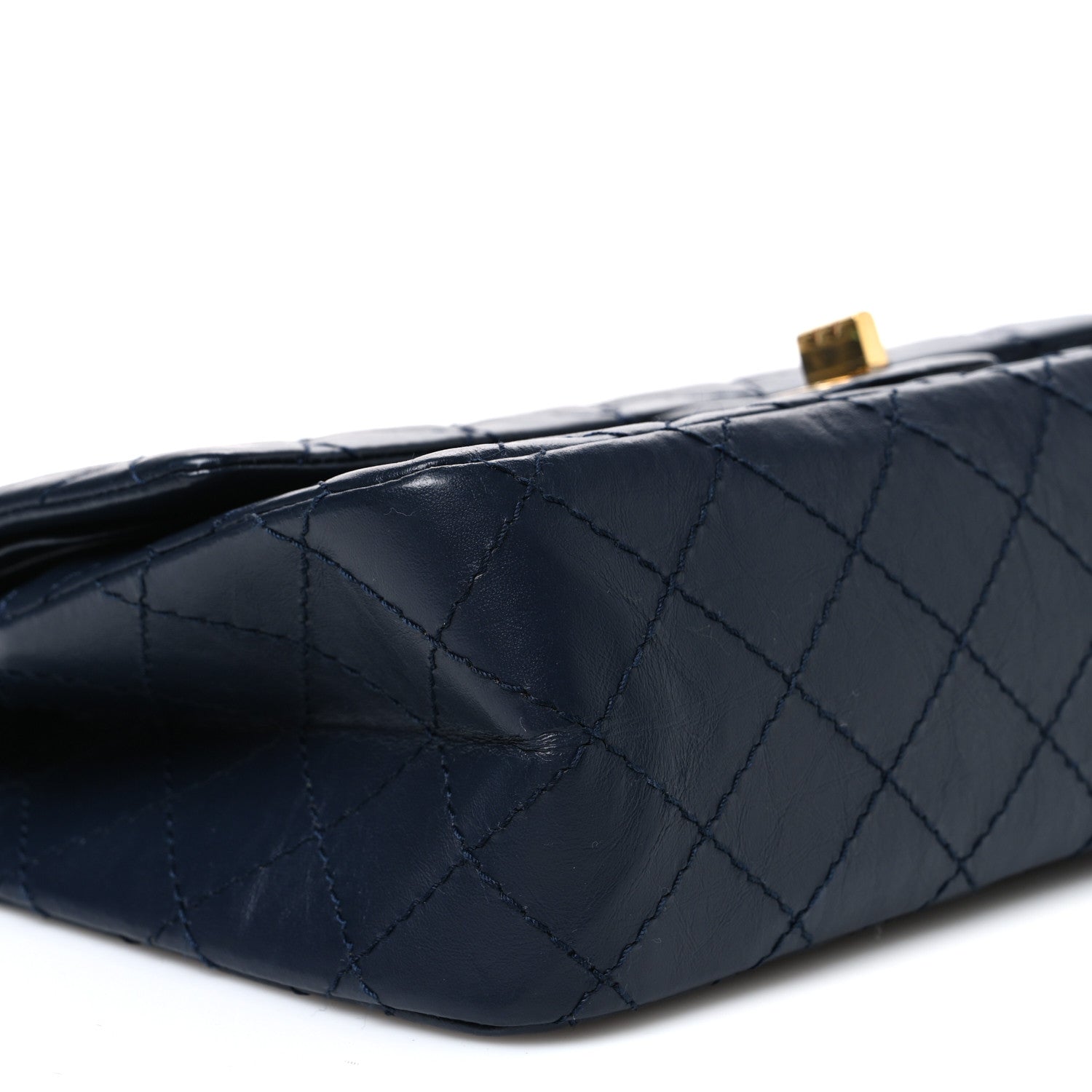 Chanel Aged Calfskin Quilted 2.55 Reissue 225 Flap Navy 8 of 10