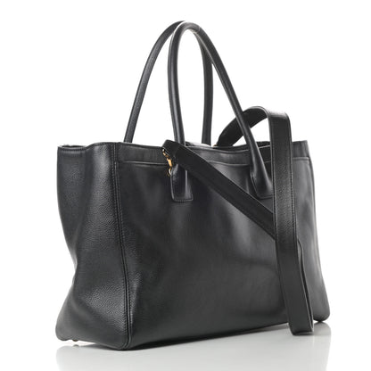 Chanel Calfskin Cerf Shopper Tote Black 4 of 14