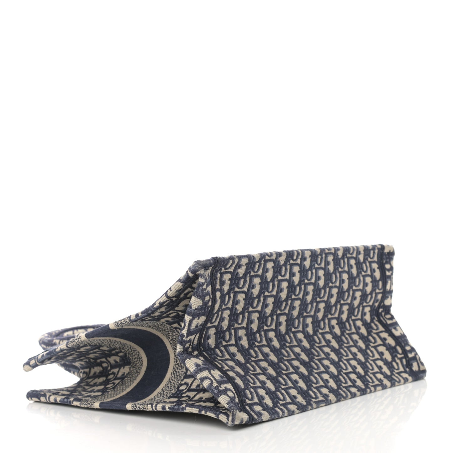 Oblique Medium Book Tote Blue Multicolor