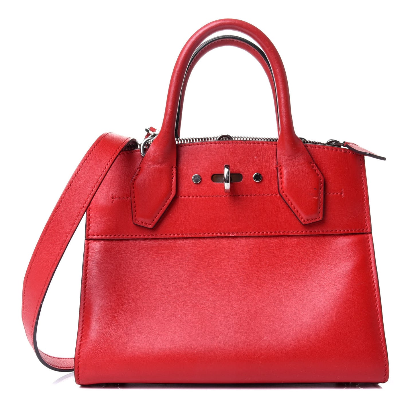 Calfskin City Steamer Mini Rubis