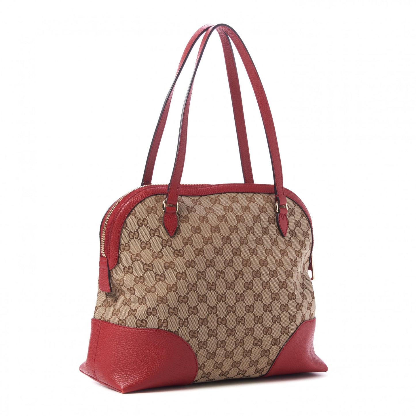 Monogram Medium Bree Shoulder Bag Red