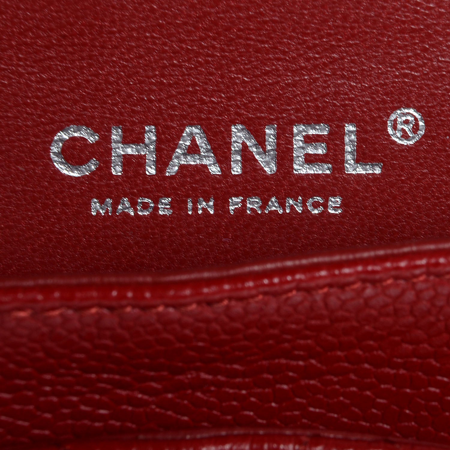 Chanel Caviar Quilted Medium Double Flap Dark Red 7 of 10