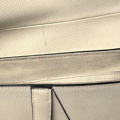 Christian Dior Grained Calfskin Mini Saddle Bag White 15 of 17