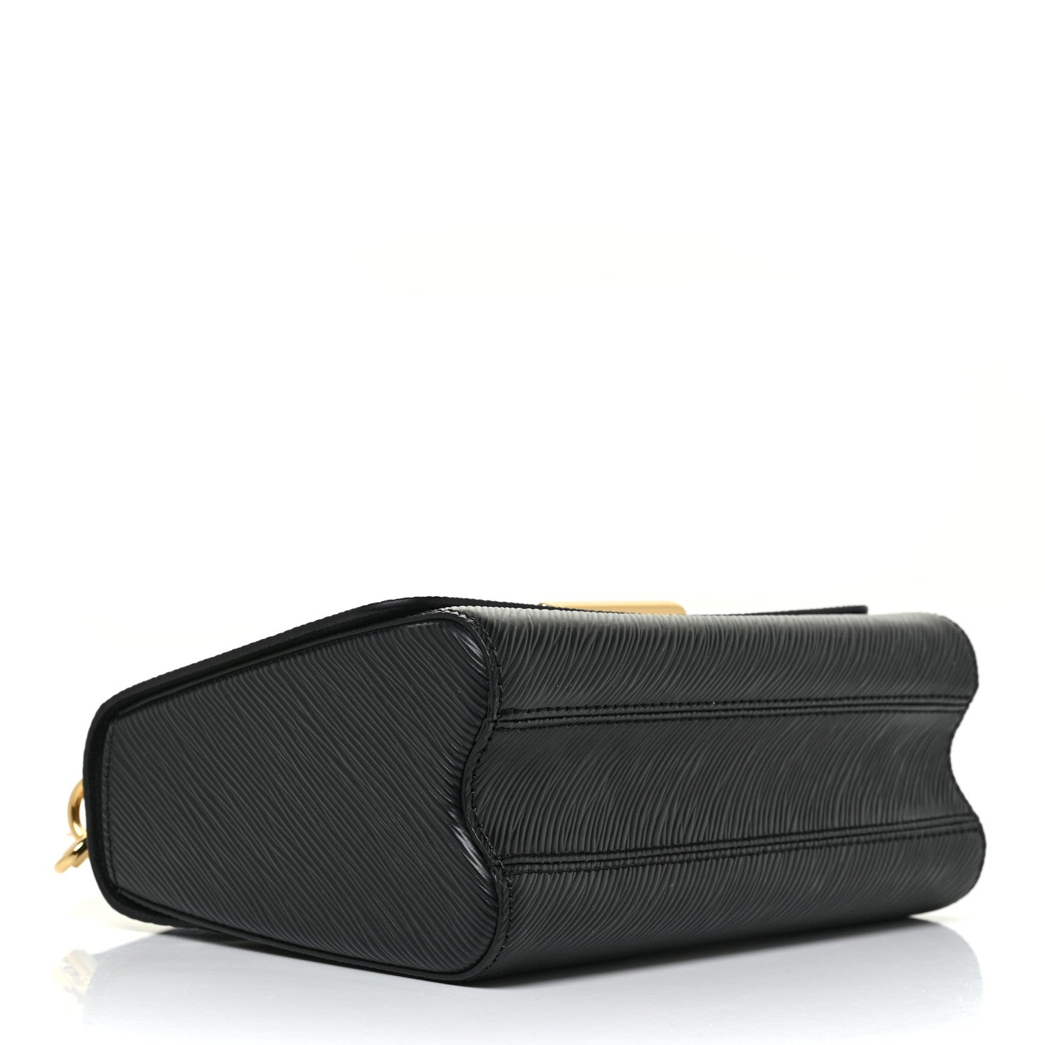 Louis Vuitton Epi Twist Monogram Flower Chain Shoulder Bag MM Black 4 of 9