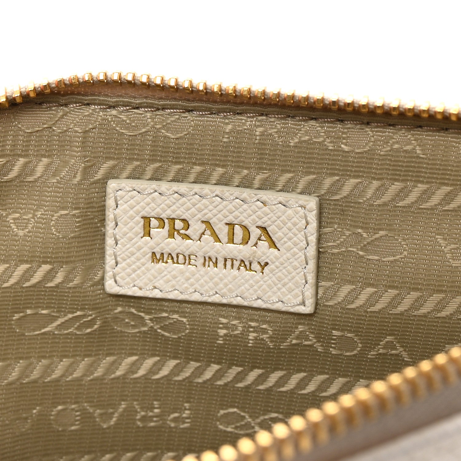 Prada Saffiano Triangle Phone Case Pouch White 6 of 7