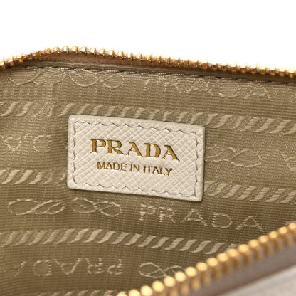 Prada Saffiano Triangle Phone Case Pouch White 6 of 7