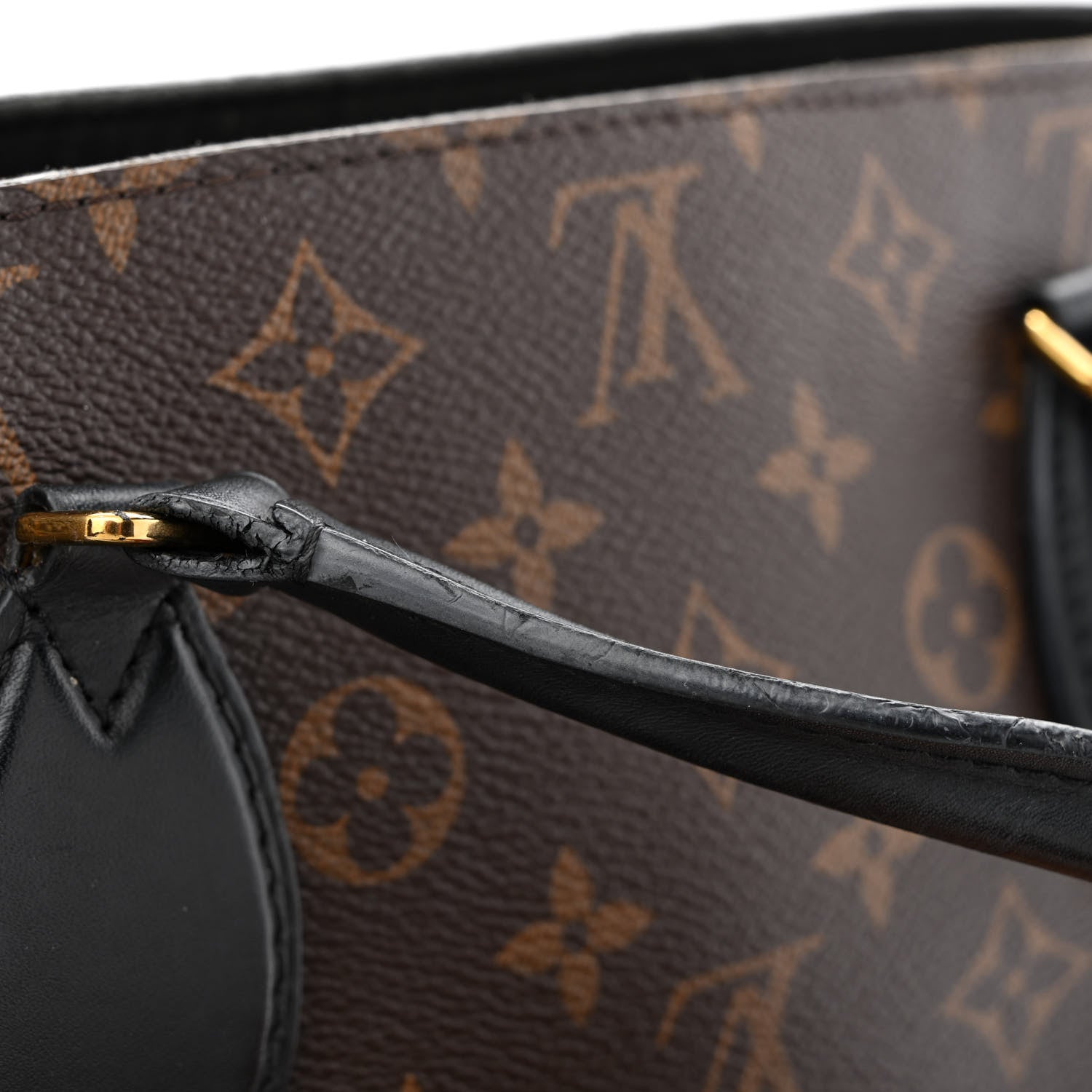 Louis Vuitton Monogram Flower Zipped Tote MM Black 14 of 17