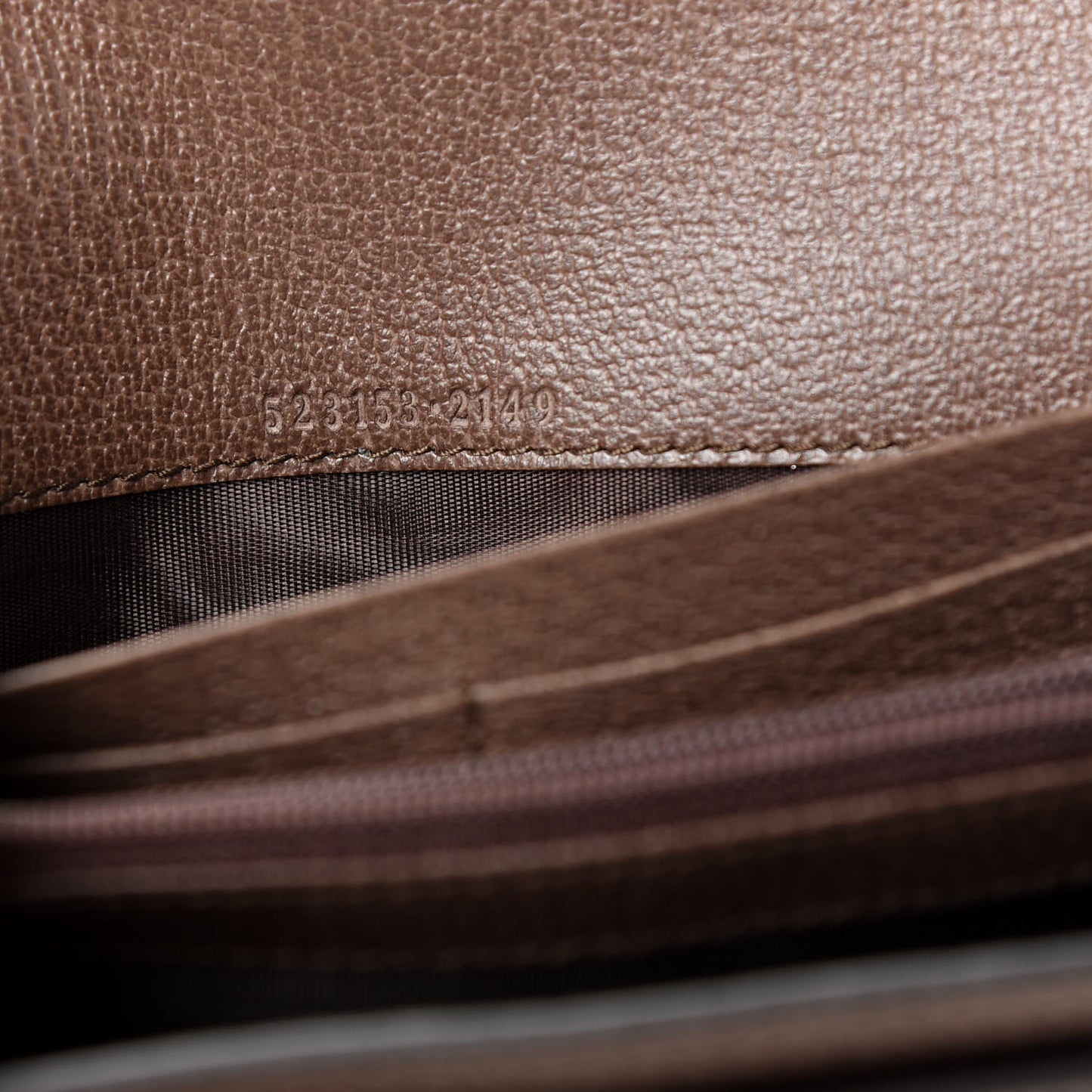 GG Supreme Monogram Web Ophidia Continental Wallet Brown