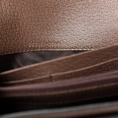 Gucci GG Supreme Monogram Web Ophidia Continental Wallet Brown 7 of 7