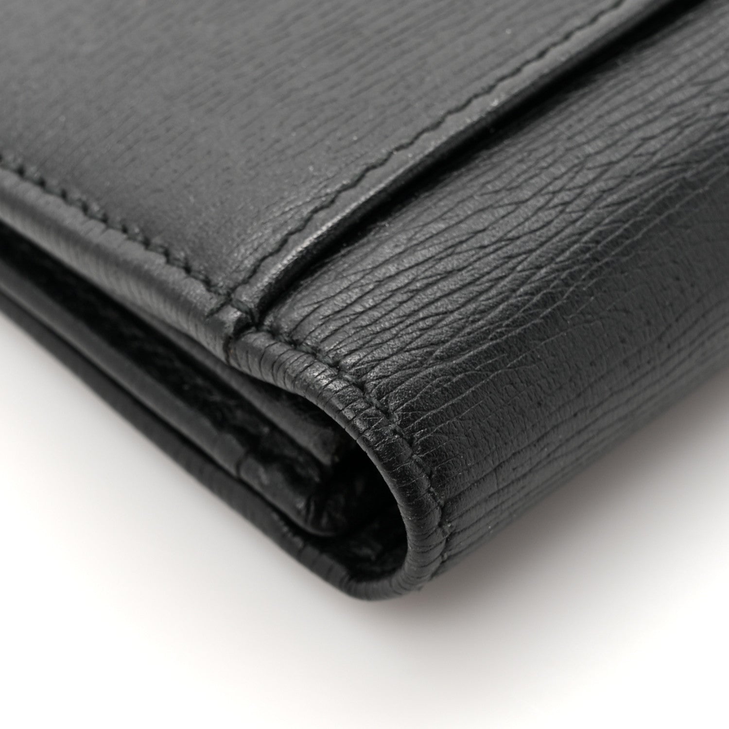 Gucci Calfskin Interlocking G Continental Wallet Black 11 of 12