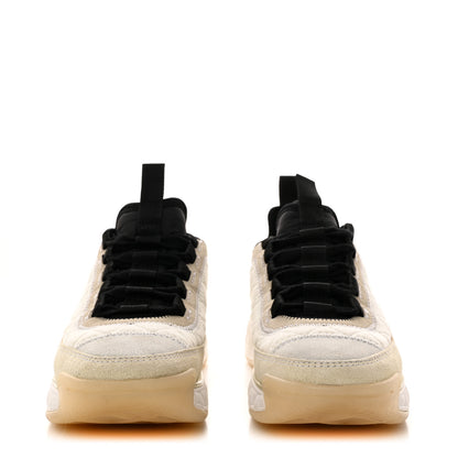 Chanel Fabric Suede Calfskin CC Sneakers 35 White Ivory 2 of 11