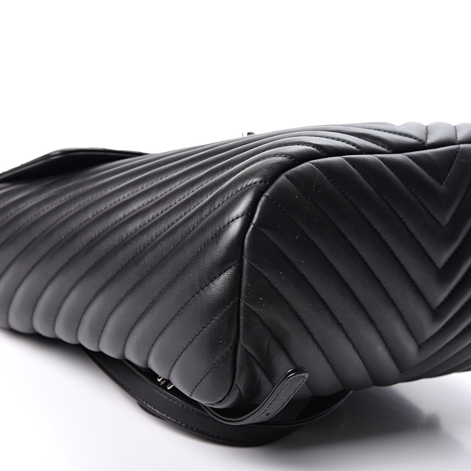 Chanel Calfskin Chevron Quilted Large Urban Spirit Backpack Black 8 of 10